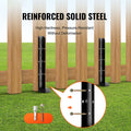 Fence Post Anchor Repair Kit, 2 Pack Inner Diameter 5 x5 cm Heavy Duty Steel Fence Post Support Stakes, Anchor Ground Spike for Repair Tilted, Broken Wood Fence Post