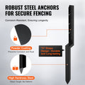 Fence Post Anchor 2 Pack 5x5cm Steel Repair Kit Ground Spike