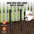 Fence Post Anchor 2 Pack 5x5cm Steel Repair Kit Ground Spike