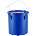 Fryer Grease Bucket 22.7L Oil Disposal Carbon Steel Blue