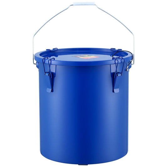 Fryer Grease Bucket 22.7L Oil Disposal Carbon Steel Blue