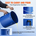 Fryer Grease Bucket 22.7L Oil Disposal Carbon Steel Blue
