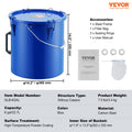 Fryer Grease Bucket 22.7L Oil Disposal Carbon Steel Blue