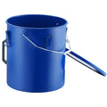 Fryer Grease Bucket 22.7L Oil Disposal Carbon Steel Blue