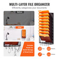File Wall Rack Mesh 10 Pockets Office School Storage Organiser