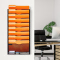 File Wall Rack Mesh 10 Pockets Office School Storage Organiser
