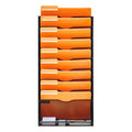 File Wall Rack Mesh 10 Pockets Office School Storage Organiser