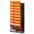 File Wall Rack Mesh 10 Pockets Office School Storage Organiser