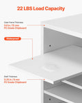 Literature Organizer 24 Compartment Office Mailbox White Wooden