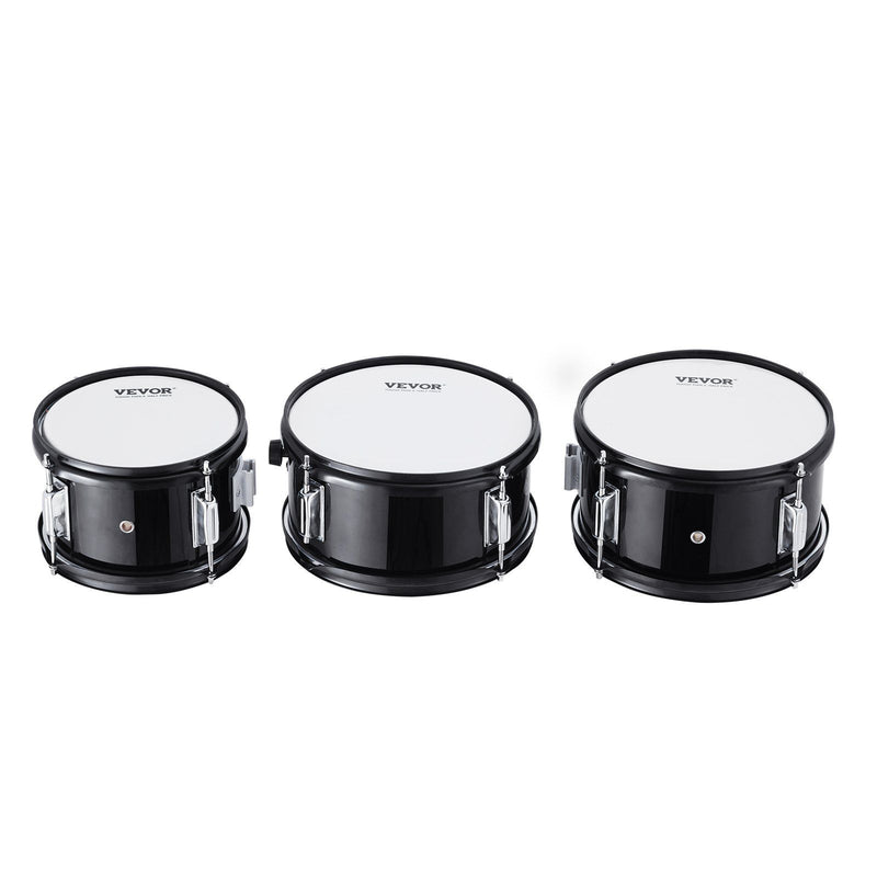 Kids Drum Set 5-Piece 406mm Bass Toms Snare Cymbal Throne Sticks Black