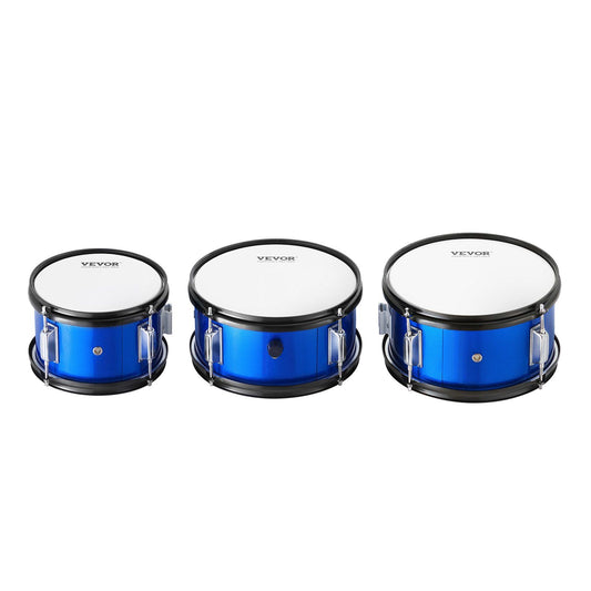 Kids Drum Set, 5-Piece, 406.4 mm Beginner Full Drum Set with Bass Toms Snare Floor Drum Adjustable Throne Cymbal Hi-Hat Pedal and Two Pairs of Drumsticks, Starter Drum Kit for Child Kids, Blue