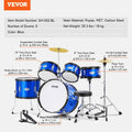 Artiss 5-Piece Kids Drum Set 406mm Blue Beginner Starter Kit
