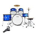 Artiss 5-Piece Kids Drum Set 406mm Blue Beginner Starter Kit