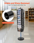 Rotating Brochure Display Rack 30 Pockets Magazine Literature Stand