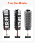 Rotating Brochure Display Rack 30 Pockets Magazine Literature Stand