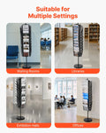 Rotating Brochure Display Rack 30 Pockets Magazine Literature Stand
