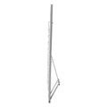 Magazine Rack 10 Pocket Floor Standing Metal Display Silver