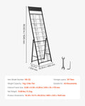Brochure Display Rack 20 Pocket Magazine Literature Stand Black
