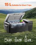 Portable Car Refrigerator Freezer 15L Compressor Single Zone