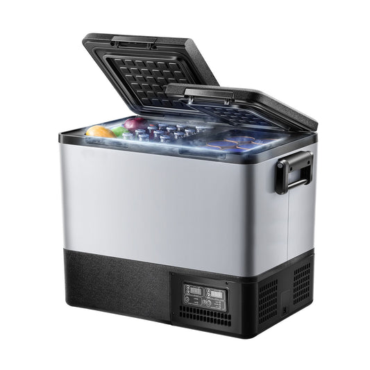 Portable Car Refrigerator Freezer Compressor 55L Dual Zone for Car Home