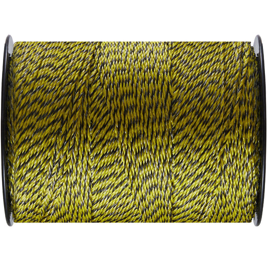 Electric Fence Wire, 3366Ft 1026M Portable Polywire, 1/8" Diameter 6 Stainless Steel Strands for Reliable Conductivity and UV, Rust Resistance, Fencing Rope Line for Horse, Cattle, Livestock