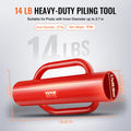 T Post Driver 2.7in 14LB Heavy Duty Carbon Steel Fence Pole Pounder