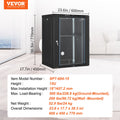 15U Wall Mount Network Cabinet Server Rack Enclosure Glass Door
