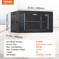 6U Wall Mount Network Server Cabinet 15.5