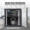 9U Wall Mount Server Cabinet 39cm Deep Locking Glass Door