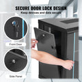 9U Wall Mount Server Cabinet 39cm Deep Locking Glass Door