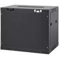 9U Wall Mount Server Cabinet 39cm Deep Locking Glass Door
