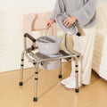 VEVOR Commode Chair Bedside Adjustable Height 350LBS 5.8L Bucket