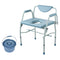 VEVOR Commode Chair Bedside Portable Toilet 5-Level Height Adjustable 1000LBS