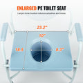 VEVOR Commode Chair Bedside Portable Toilet 5-Level Height Adjustable 1000LBS