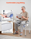 Bedside Commode Chair 227kg Capacity 4-in-1 Portable Toilet Padded