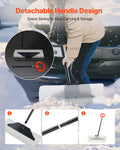Snow Pusher Shovel 61cm Wide HDPE Plastic Blade Ergonomic Grip