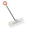Snow Pusher Shovel 76cm HDPE Plastic Blade Metal Edge Winter Driveway