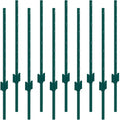 3ft U-Channel Fence Posts 10 Pack Steel Green Heavy Duty