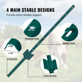 3ft U-Channel Fence Posts 10 Pack Steel Green Heavy Duty