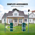 5FT T-Post Fence 10 Pack Heavy Duty Metal Green Posts