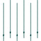 6 Pack 6ft T-Post Heavy Duty Metal Fence Posts Green