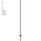 7 Feet Fence Post, 10 Pack U-Channel Heavy Duty Metal Fence Posts, Sturdy Steel Fence Stakes for Garden Yard, Lawn, Farms and Outdoor Wire Fencing, Green