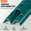 7ft Fence Posts 10 Pack U-Channel Steel Metal Green Garden Yard