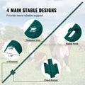 7ft Fence Posts 10 Pack U-Channel Steel Metal Green Garden Yard