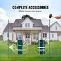 7ft Fence Posts 10 Pack U-Channel Steel Metal Green Garden Yard