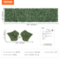Ivy Privacy Fence 39x158in Artificial Green Wall Screen Outdoor Garden