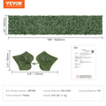 Ivy Privacy Fence 39x198in Artificial Green Wall Screen Outdoor Garden