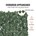 Ivy Privacy Fence 2440x1830mm Artificial Green Wall Screen Hedges