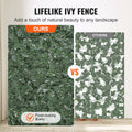 Ivy Privacy Fence 2440x1830mm Artificial Green Wall Screen Hedges