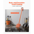 Shingle Shovel 1 Pack, D-Grip Handle Shingle Roof Ripper, High Hardness 45# Steel & Lightweight Easy Tearing Off Roofing & Nails Tool, ideal for Commercial and Residential Use,Orange